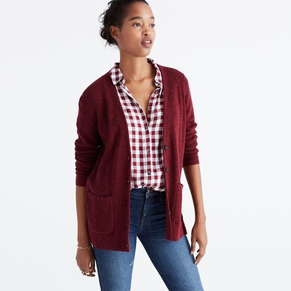 Madewell Red Cardigan - Picture 4 of 4
